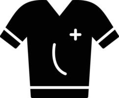 Polo Shirt Glyph Icon vector