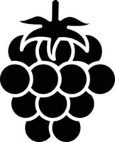 Raspberry Glyph Icon vector