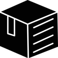 Box Glyph Icon vector