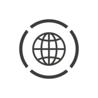 Globus, Web-Symbol png