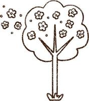 Tree Charcoal Drawing vector