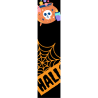 alfabeto e numero di halloween png