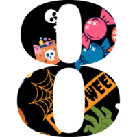 alphabet et nombre d'halloween png