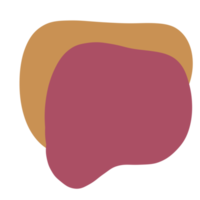 clipart de respingo de cor de fundo rosa profundo e dourado png