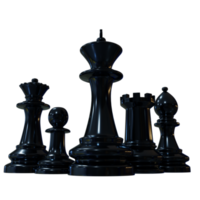 schaakcompositie 3d render png