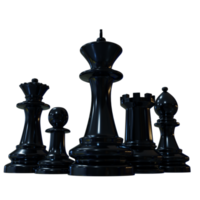 composition d'échecs rendu 3d png