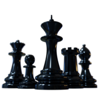 composition d'échecs rendu 3d png