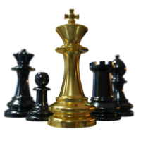 composition d'échecs rendu 3d png