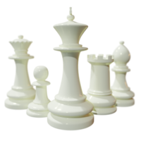 composition d'échecs rendu 3d png