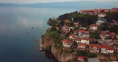 Ohridsjön och stadsbilden i Ohrid, kultur- och naturarv av unesco, Makedonien video