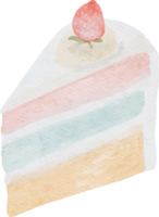 watercolor cake and dessert png