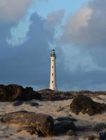 Scenic View of the Lighthouse in North Aruba photo