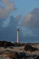 Beautiful Lighthouse in Aruba in the Early Morning Hours photo