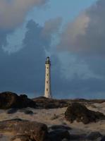 Aruba Lighthouse in the Early Morning Hours photo