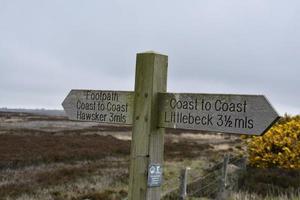 Coast to Coast Trail Marker to Littlebeck and Hawsker photo
