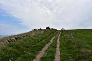 Thick Clouds Over a Walking Trail in England photo