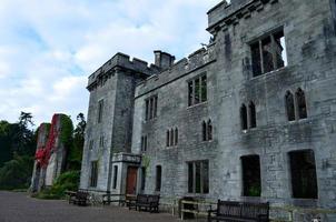 Beautiful architecture on this ancient castle in scotland photo