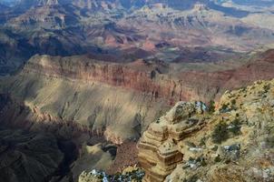 vista escénica y colorida del gran cañón en arizona foto