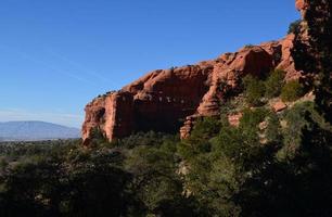 Southwest Landscape with Red Rock Formations in Arizona photo