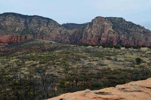 Valley in Sedona Arizona and Towering Cliffs photo