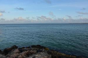 Low Clouds Hovering Just Above the Ocean photo