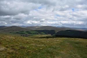 Rural Rolling Hills and Landscape In Northern England photo