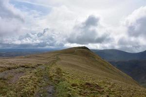 Foot Path Along the Ridge of a Fell photo