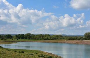 Stunning Landscape with a Winding  River Through the Spring photo