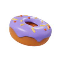 ilustração 3D do ícone de rosquinha