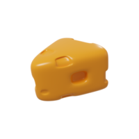 ilustração 3D do ícone de queijo