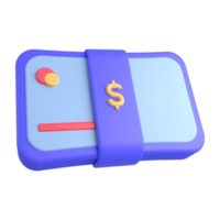 3d illustration of money icon png