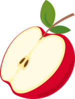 dibujos animados de ilustración de fruta de manzana png