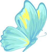 illustration belle peinture papillon png