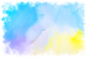 Watercolor paint brush strokes from a hand drawn background png