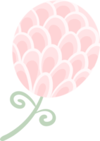 illustration belle fleur et motif de feuilles botaniques pour l'amour mariage saint valentin ou arrangement invitation conception carte de voeux png