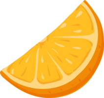 fumetto di illustrazione di frutta arancione png