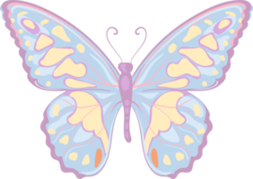 illustratie mooie vlinder verf png