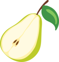 dibujos animados de ilustración de fruta de pera png