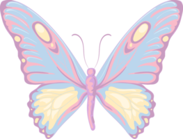 ilustración hermosa pintura de mariposa png