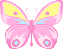 illustration belle peinture papillon png