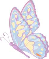 ilustração linda pintura de borboleta png