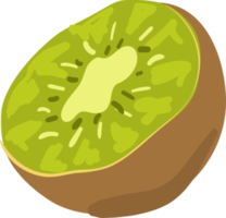 dibujos animados de ilustración de fruta de kiwi png