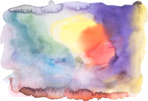 Watercolor paint brush strokes from a hand drawn background png