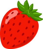 aardbei fruit illustratie cartoon png