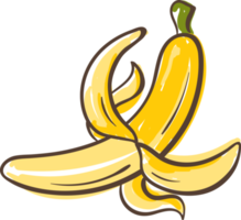 desenho de ilustração de fruta banana png