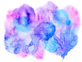 Watercolor paint brush strokes from a hand drawn background png