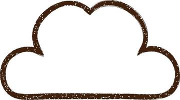 Cloud Charcoal Drawing vector