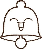 Bell Charcoal Drawing vector