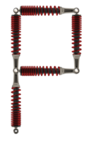 Shock absorbers that are assembled into characters png