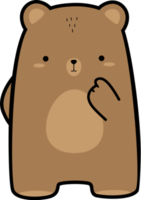 Cute Bear Element png